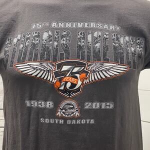 Sturgis 75th Anniversary Bike Week 2015 South Dakota Motorcycle T-Shirt Biker